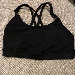 Lululemon black sports bra size 8 - great condition